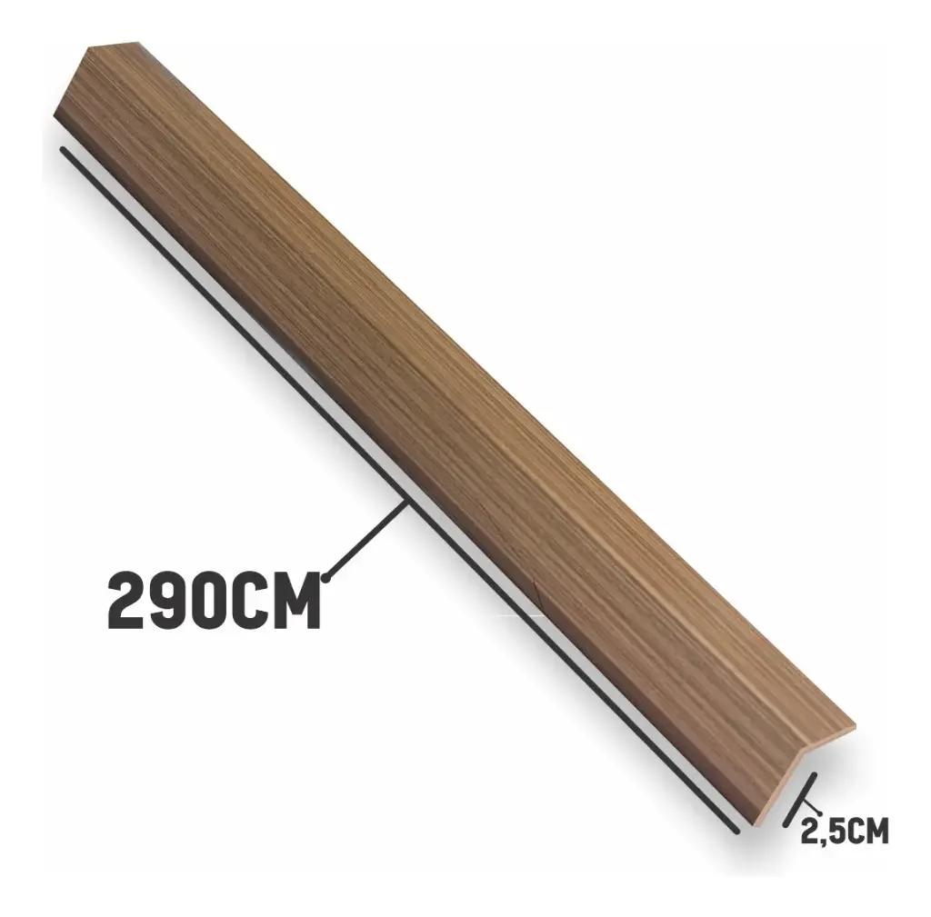 Perfil Angulo Recto Para Panel Wpc Revestimiento Pared Ql ®