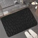 Alfombra De Baño Antideslizante Memory Diseño Rocas 80 X 50