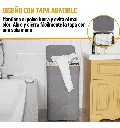 Canasto Cesto Para Ropa Con Tapa Organizador Baño Plegable ®