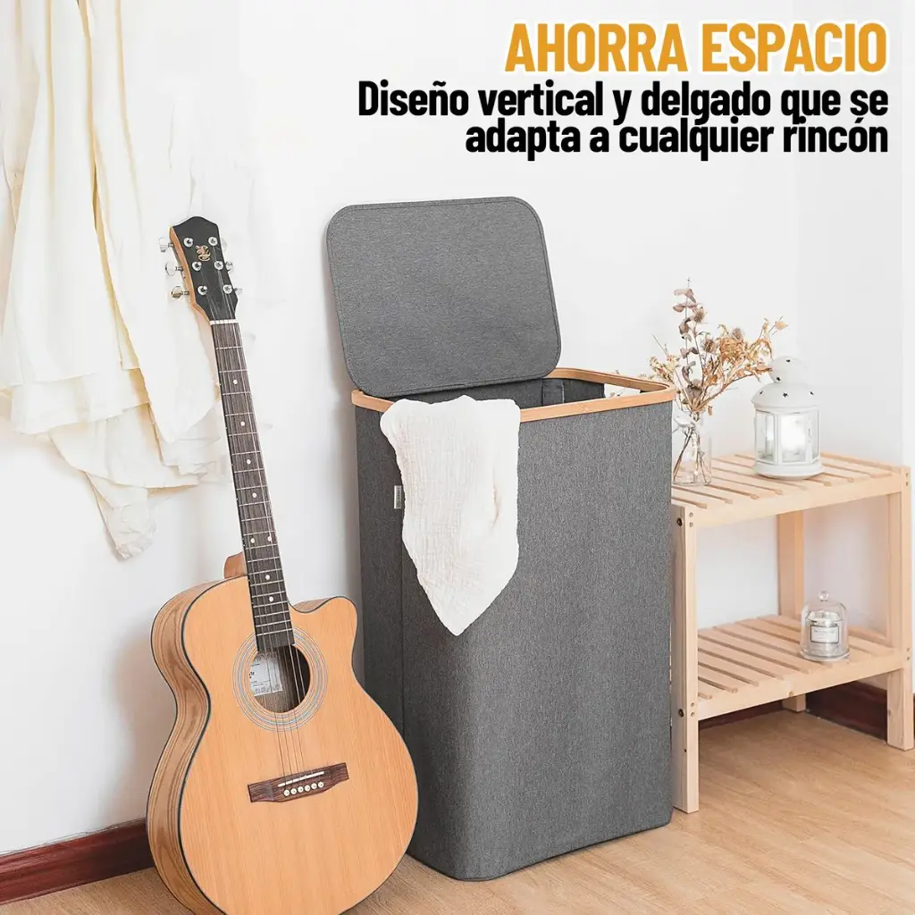 Canasto Cesto Para Ropa Con Tapa Organizador Baño Plegable ®
