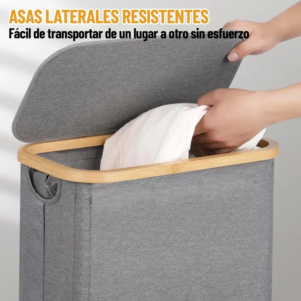 Canasto Cesto Para Ropa Con Tapa Organizador Baño Plegable ®