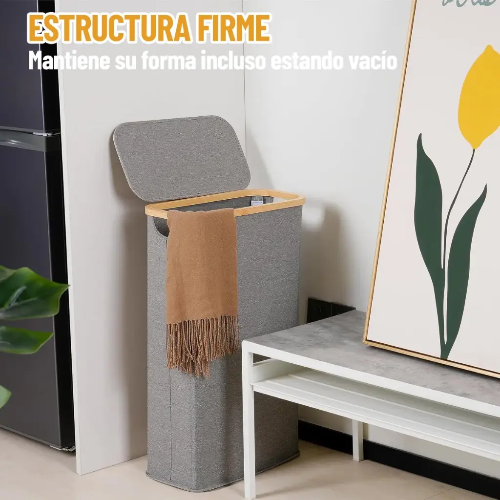 Canasto Cesto Para Ropa Con Tapa Organizador Baño Plegable ®