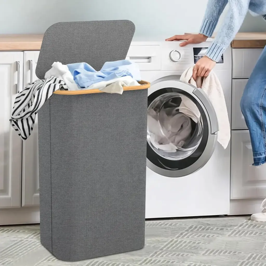 Canasto Cesto Para Ropa Con Tapa Organizador Baño Plegable ®