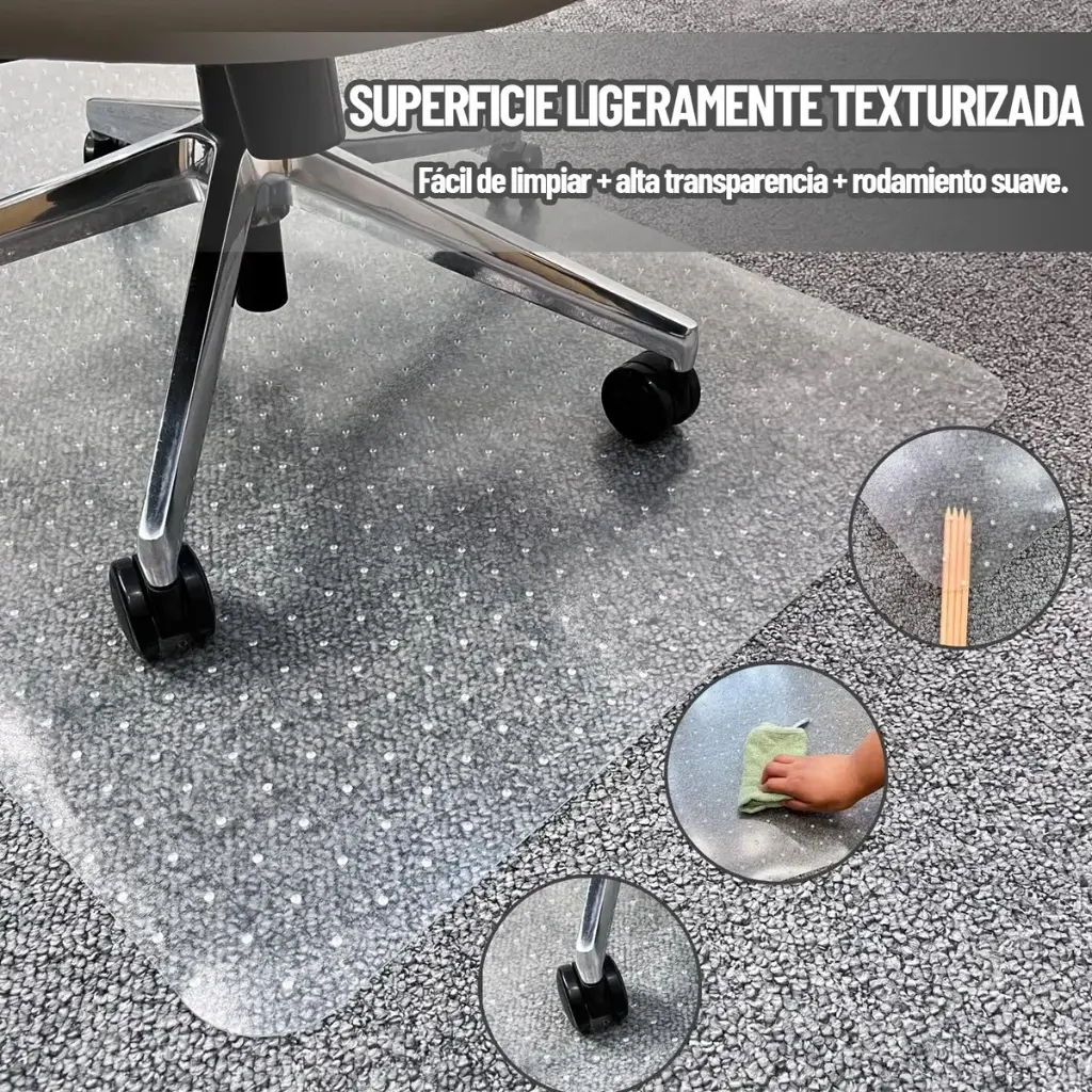 Alfombra De Silla De Oficina Protector De Piso De Madera