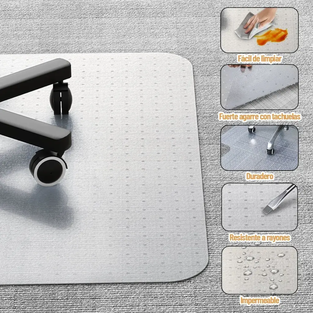 Alfombra De Silla De Oficina Protector De Piso De Madera