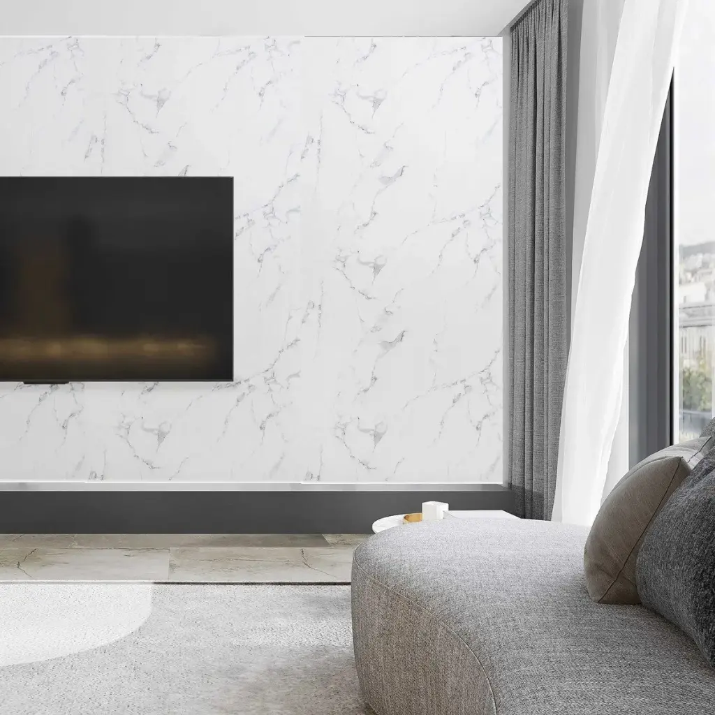 Placa Pvc Símil Mármol 2,44x1,22m 3mm Resistente Agua Calor®