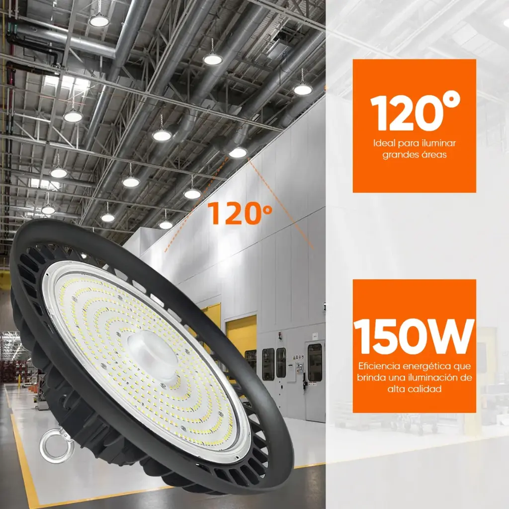 Foco De Techo Para Galpon Depositos Led Ufo 150w