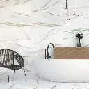 Pack X3 Placa Revestimiento Adhesivo Simil Marmol 30x60 Ql