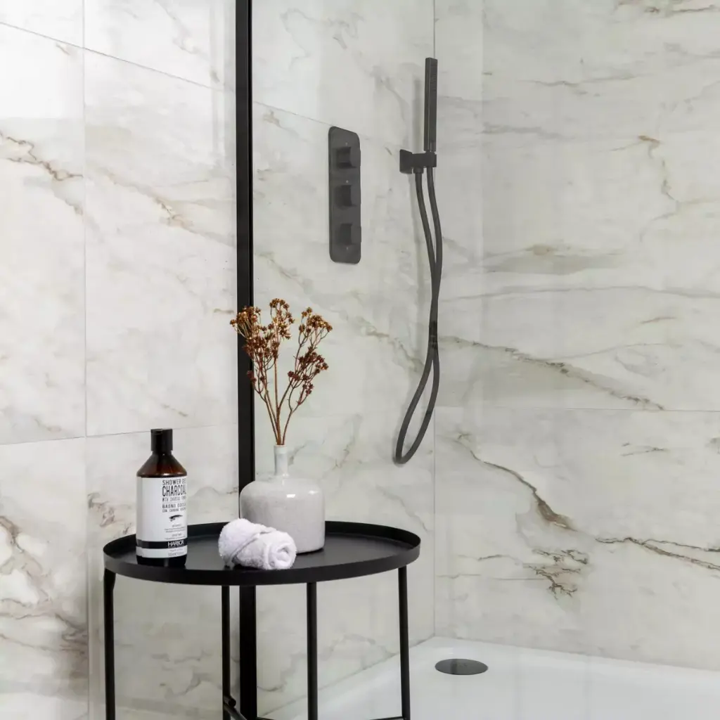 Pack X3 Placa Revestimiento Adhesivo Simil Marmol 30x60 Ql