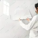 Pack x6 Placa Autoadhesiva Revestimiento Pared Marmol 60x30 Ql