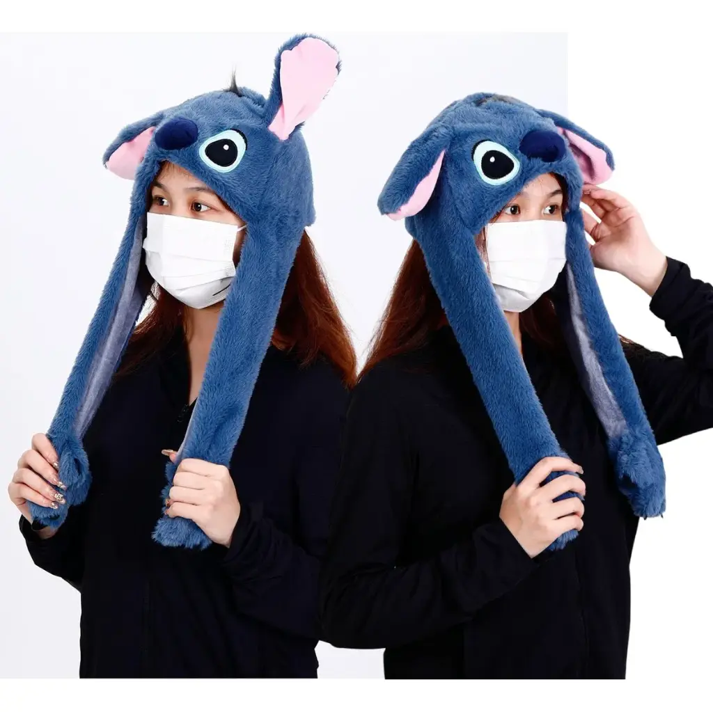 Gorro Niño Infantil Mueve Orejas Con Luces Led 