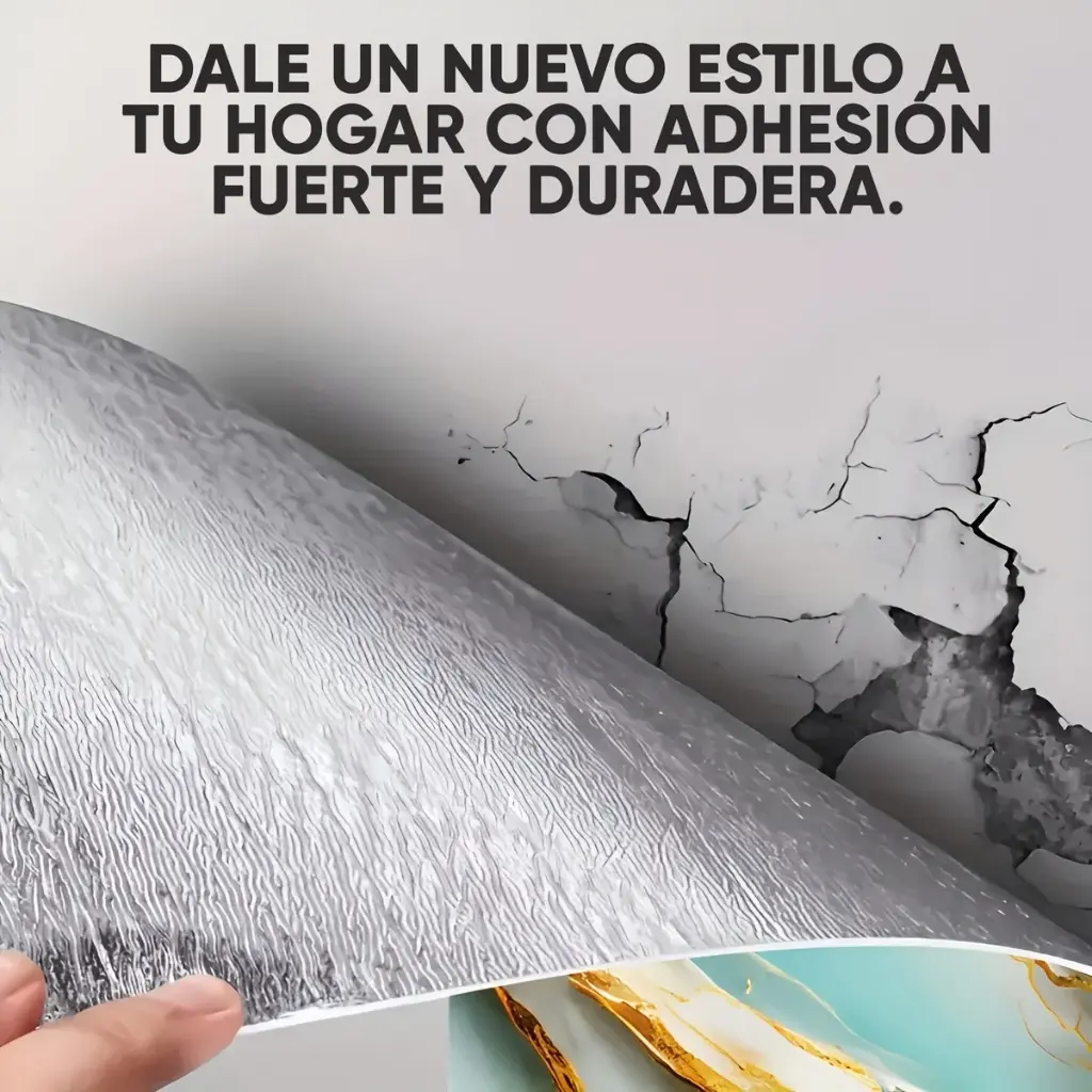 Pack X6 Placa Revestimiento Adhesivo Simil Marmol 60x60