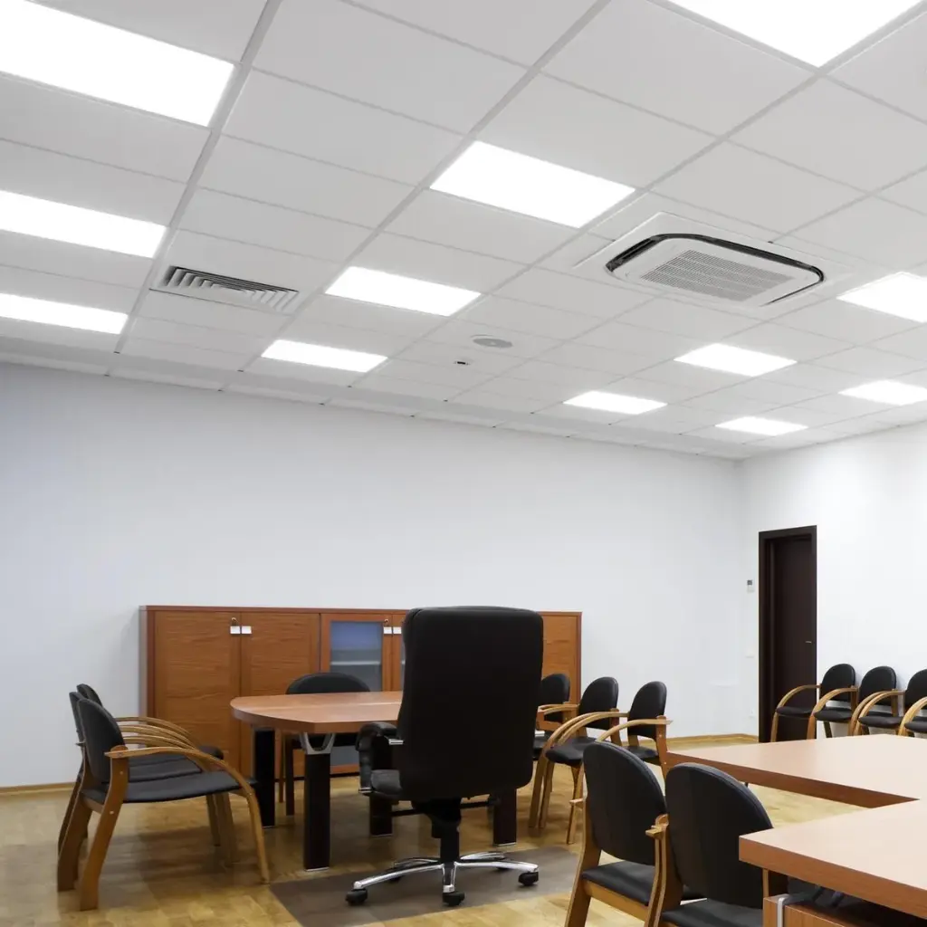 Plafón Panel Led 60x60cm 48w 220v Luz Fria Cuadrado