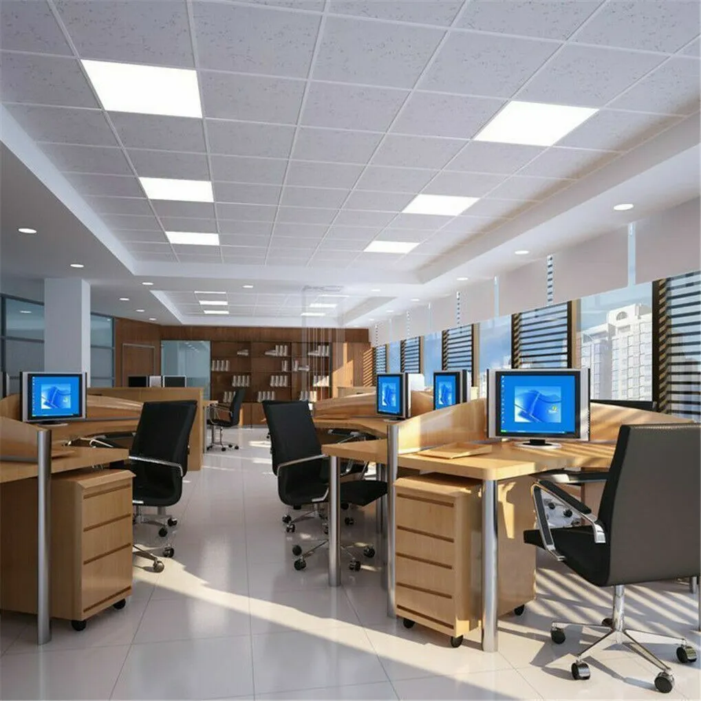 Plafón Panel Led 60x60cm 48w 220v Luz Fria Cuadrado