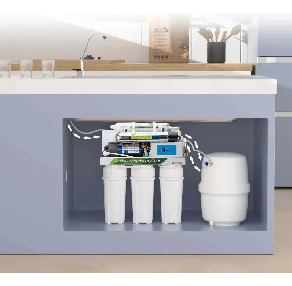 Purificador De Agua De Osmosis Inversa 5 Etapas Con Bomba