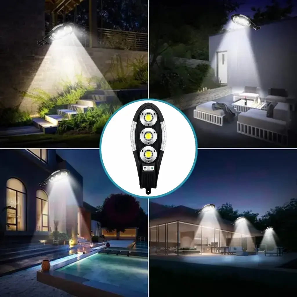 Foco Panel Solar De 150w 3 Modos C/remoto