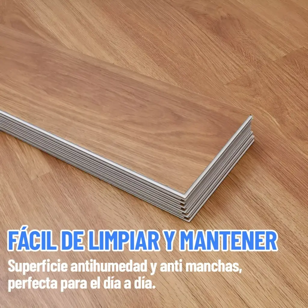 Piso Vinílico Click Encastrable Alto Tránsito Con Manta 5mm®