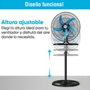 Ventilador De Pie Industrial 3 Velocidades 5 Aspas Calidad
