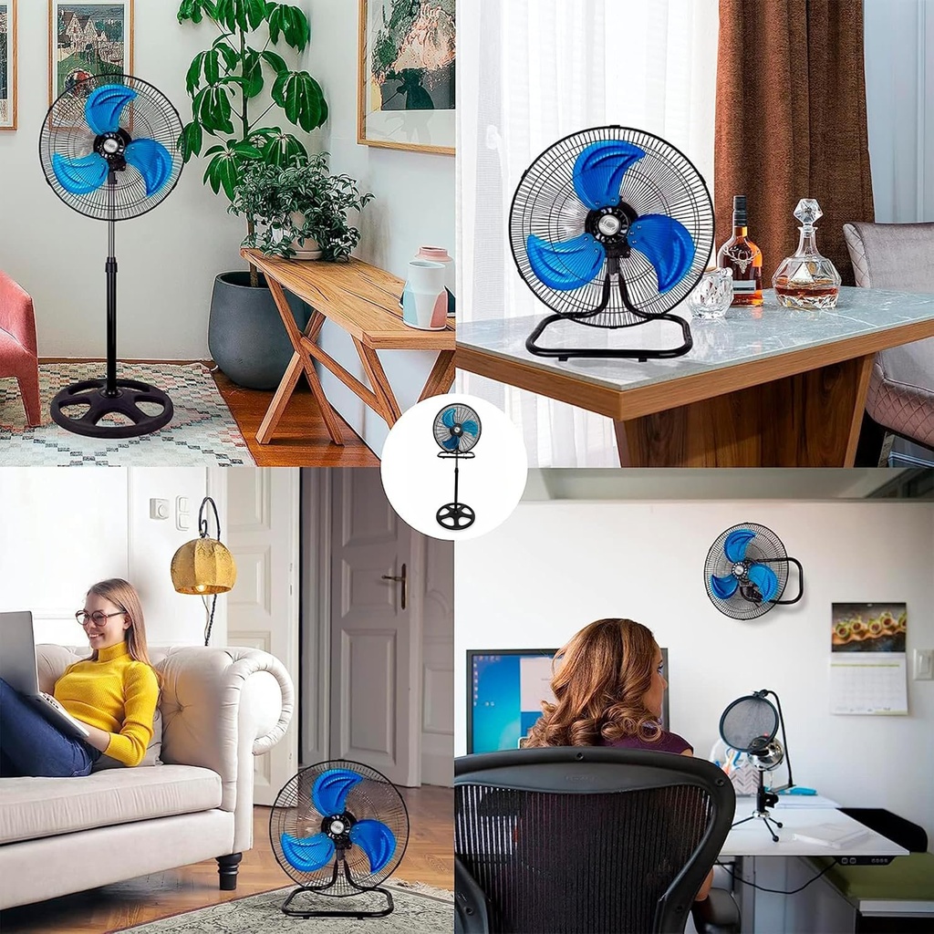 Ventilador De Pie Industrial 3 Velocidades 3 Aspas Calidad ®