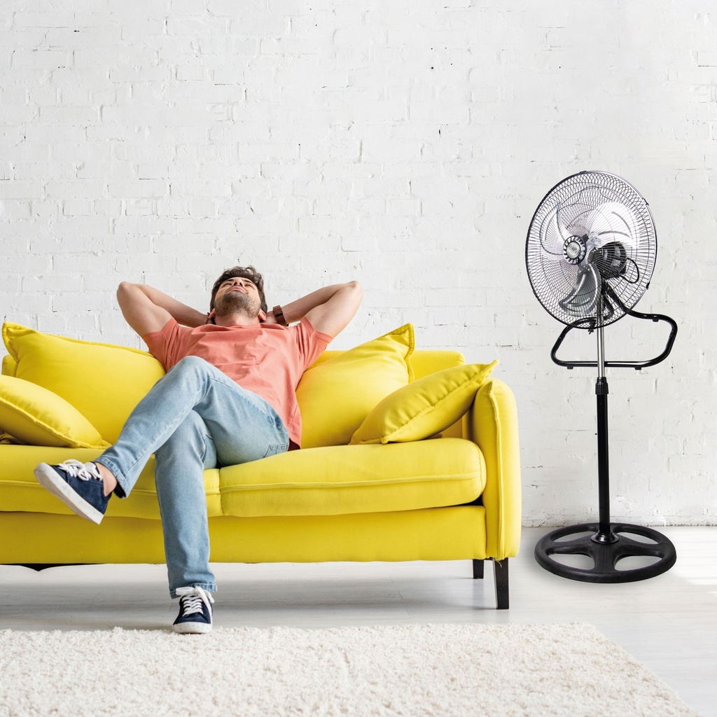 Ventilador De Pie Industrial 3 Velocidades 3 Aspas Calidad ®