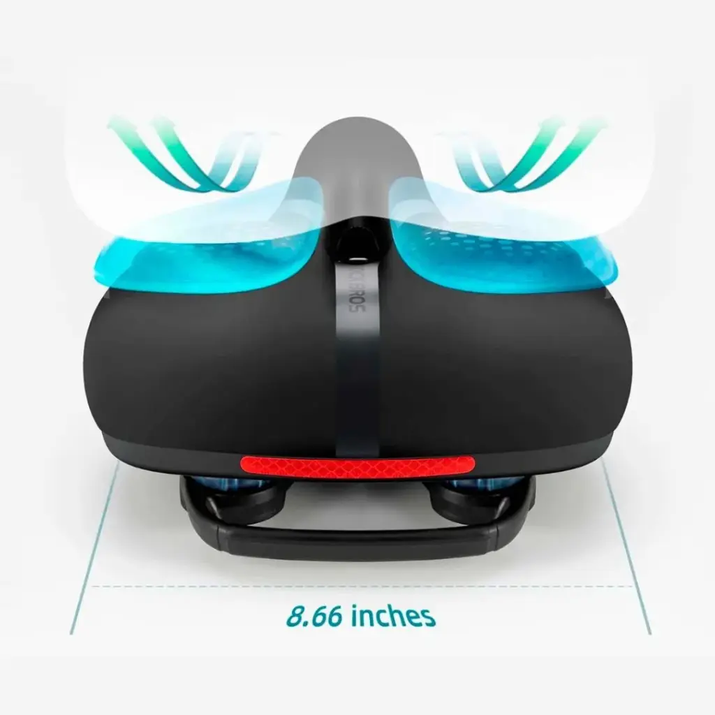 Asiento De Gel Rockbros Para Bicicletas Acolchado Con Mango