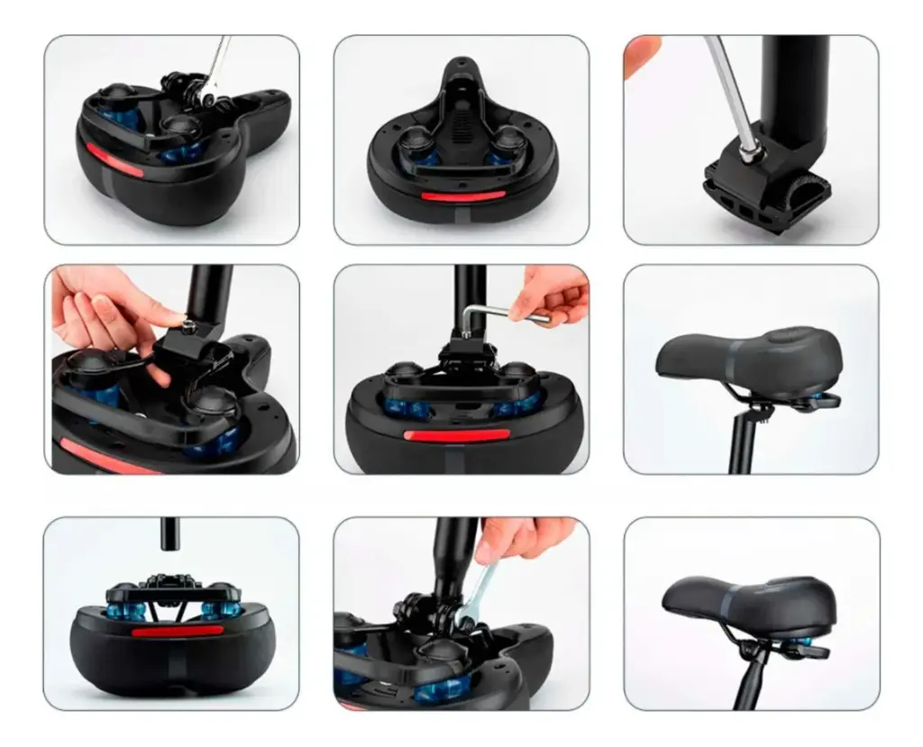 Asiento De Gel Rockbros Para Bicicletas Acolchado Con Mango