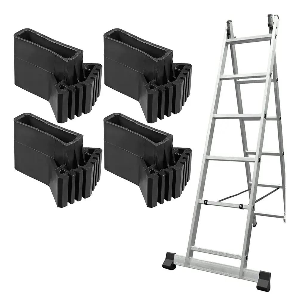 4 Regatones Para Escalera Aluminio Antideslizantes Seguridad