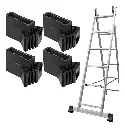 4 Regatones Para Escalera Aluminio Antideslizantes Seguridad