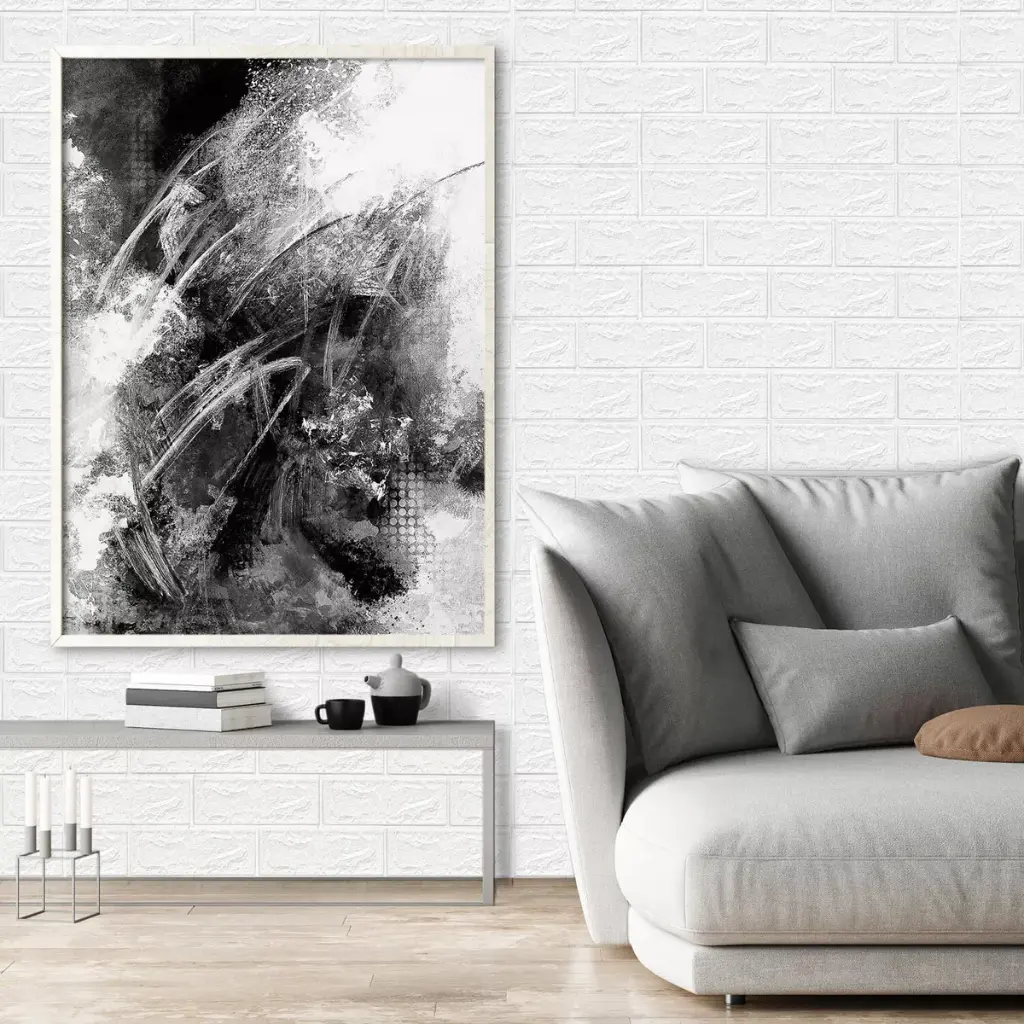 Revestimiento Pared Adhesivo Facil Colocacion Piedra X60 Blanco