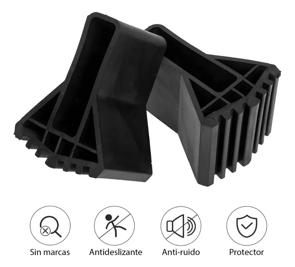 4 Regatones Para Escalera Aluminio Antideslizantes Seguridad