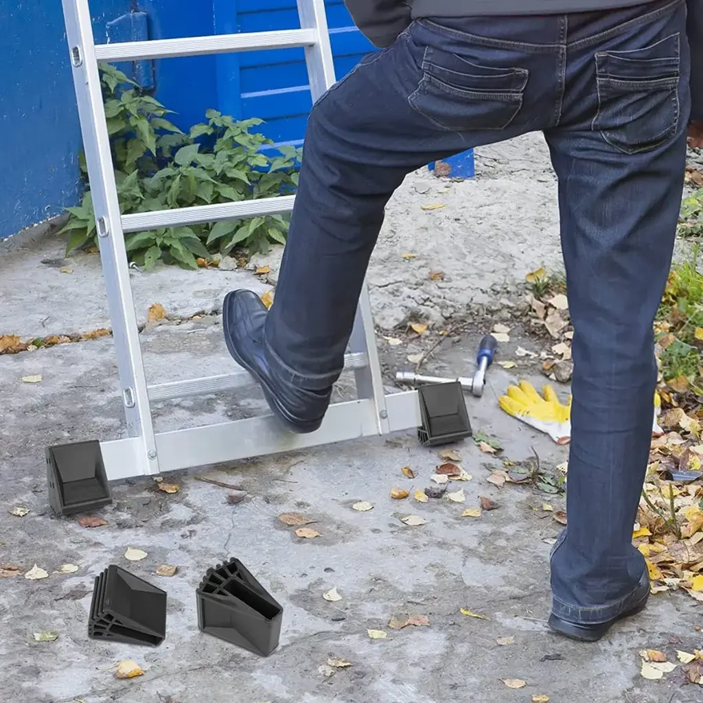4 Regatones Para Escalera Aluminio Antideslizantes Seguridad