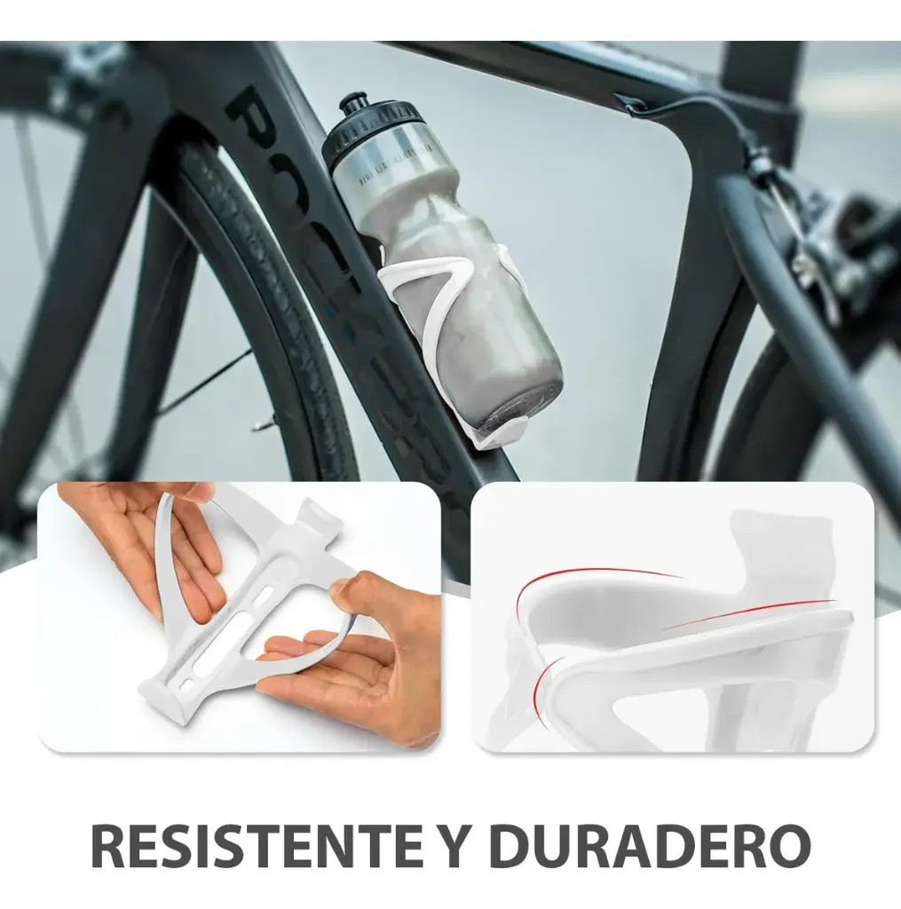 Soporte Porta Caramañola Bicicleta Botella Ciclismo Plástico 