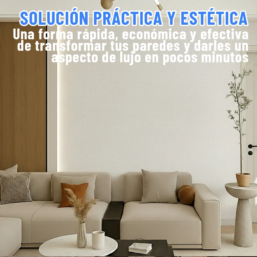 Pack X 10 Placas Revestimiento Pared Adhesivo Textura 120x60