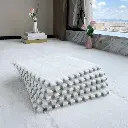 Alfombra Shaggy Piso Felpudo Dormitorio Encastrable Pack X10