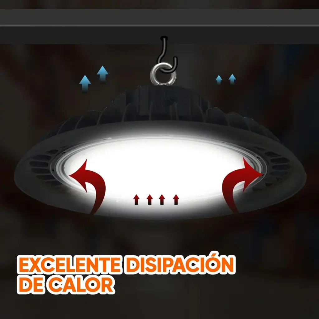 Foco Techo Led Para Galpon Deposito 100w Ip65 Luz Ufo