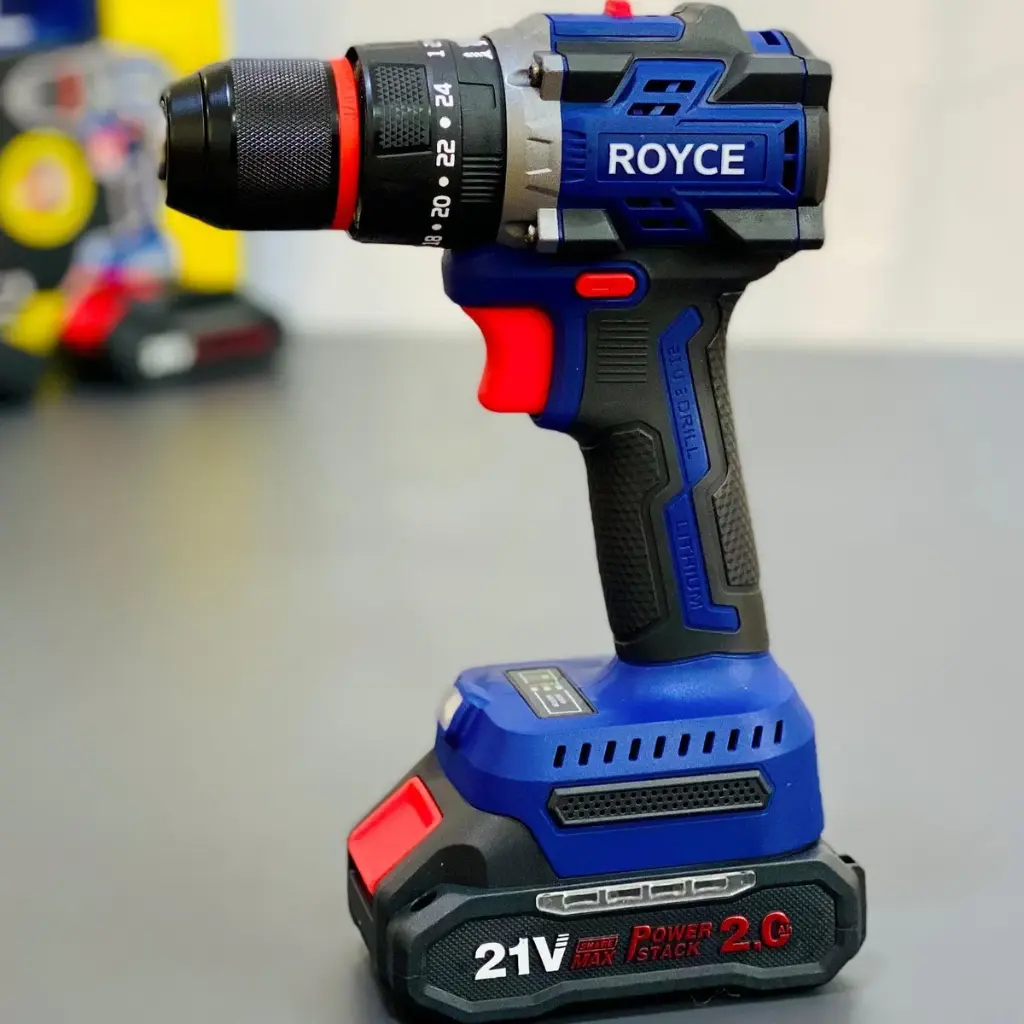 Taladro Atornillador Inalámbrico Royce 21v 2 Baterías 10mm