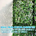Cerco Madera Extensible Hojas Artificial Plegable Jardin 2 M 