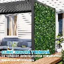 Cerca Madera Extensible Enredadera Artificial Plegable Hojas 