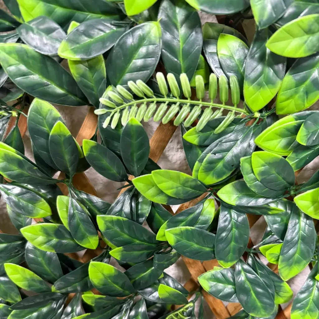 Cerca Madera Extensible Enredadera Artificial Plegable Hojas 