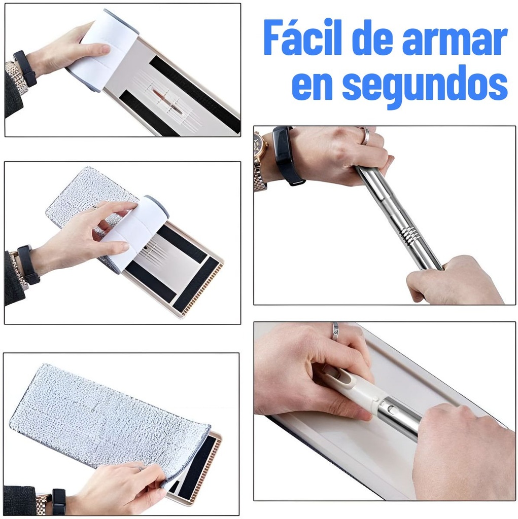 Balde Mopa Con Cubo Fregona Doble Plana Escurridor Calidad ®