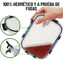 Juego 4 Piezas De Tarros Tapper Hermeticos Vidrio Premium QL