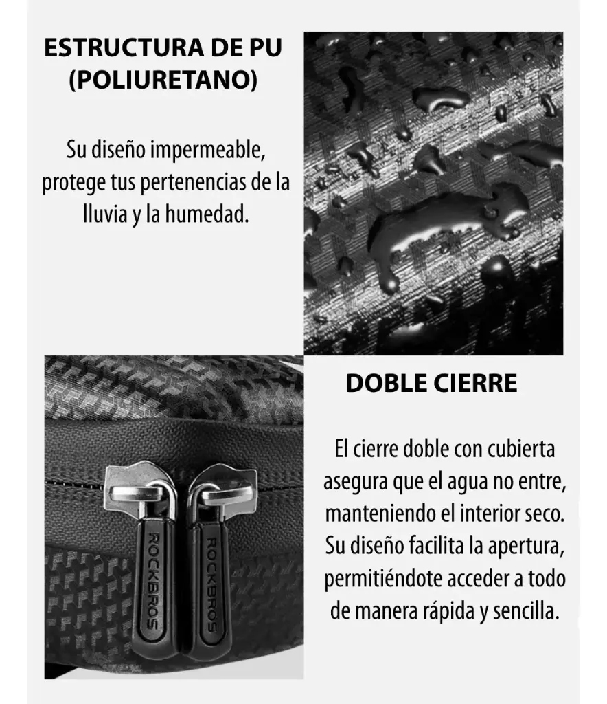 Bolso Rockbros  Asiento Bicicleta Impermeable Reflectante