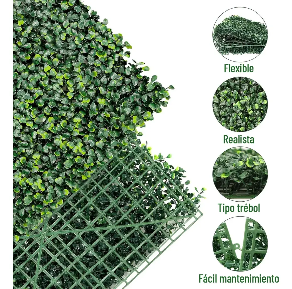 Kit X10 Enredadera Planta Artificial 40x60cm Jardin Premium®