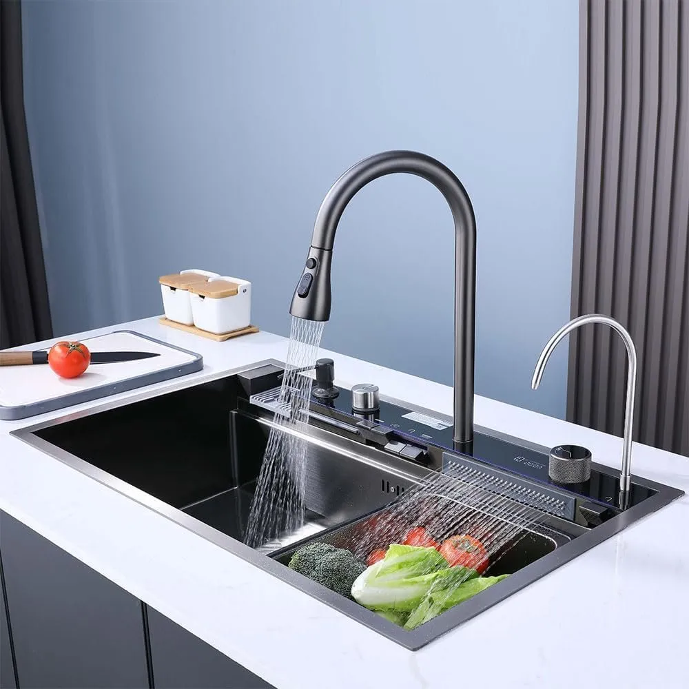 Bacha Pileta Multifuncional Cocina Acero + Filtro Osmosis