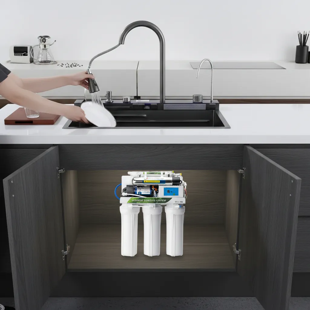 Bacha Pileta Multifuncional Cocina Acero + Filtro Osmosis