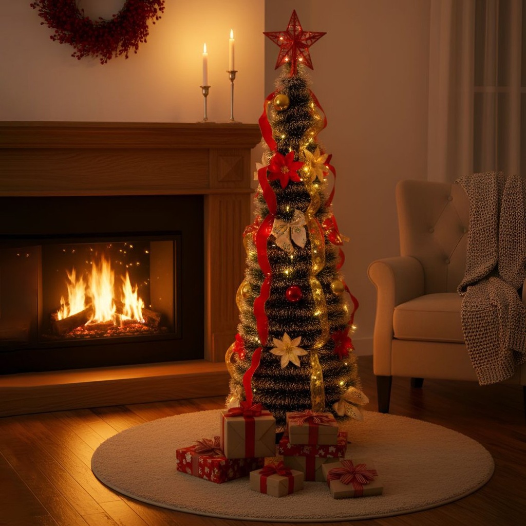 Árbol Navidad Arbolito Premium 120cm Frondoso Con Chirimbolo