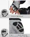 Guantes Ciclismo Medio Dedo Rockbros Anti-transpiración