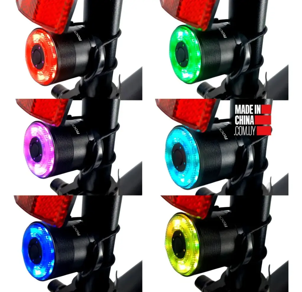 Luz Trasera Bicicleta Usb Q1 Samurai - Rockbros Color Negra