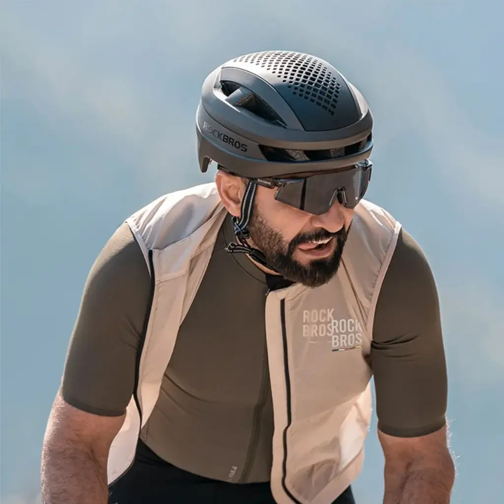 Lentes Fotocromaticos Rockbros De Ciclismo Negro Y Gris Tran