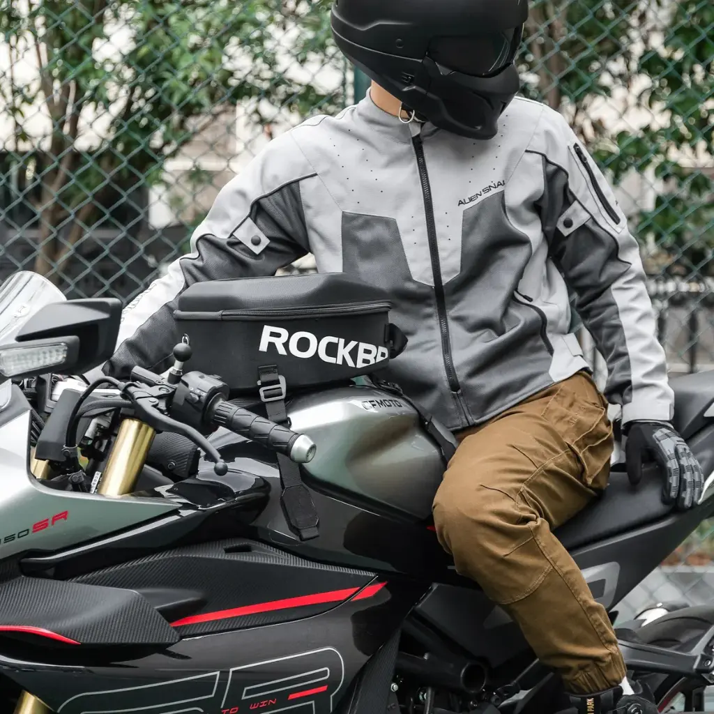 Bolso Rockbros Tanque Moto Porta Celular Convierte A Mochila